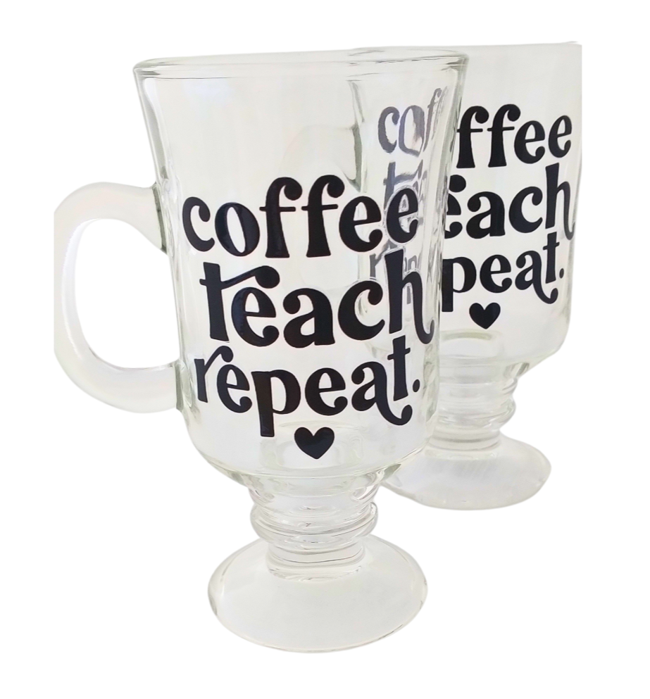 Mugs by BCW Glass Collection great for morning coffee or tea!