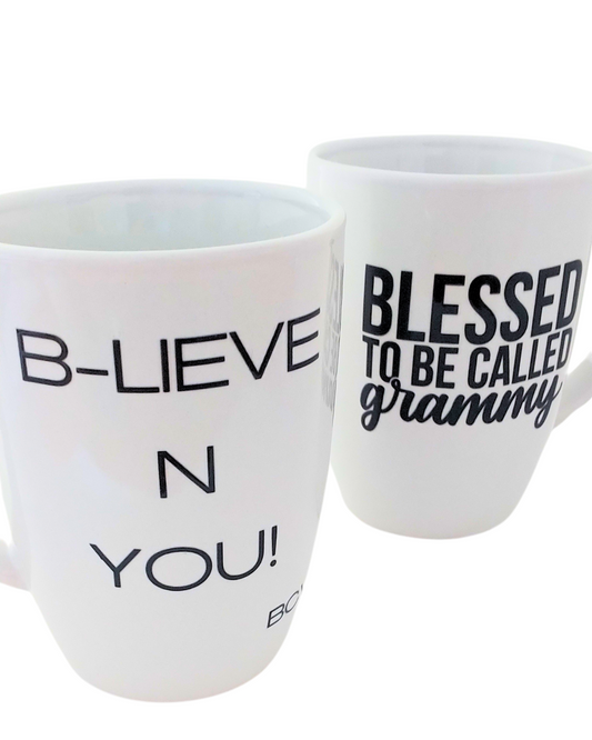 BLESSED TO BE CALLED grammy 12 oz White Mug