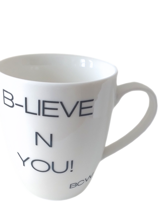 B - LIEVE N YOU! White 12 oz mug