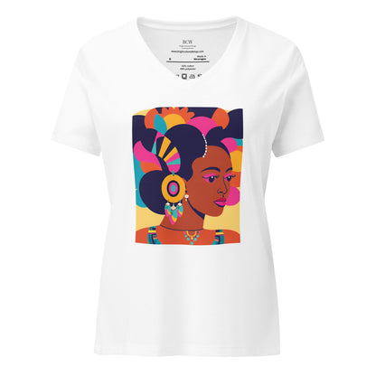 Empowered Elegance Women’s Relaxed V-neck t-shirt