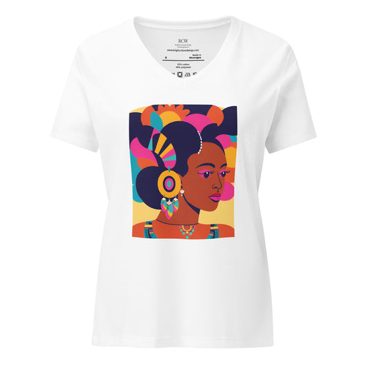 Empowered Elegance Women’s Relaxed V-neck t-shirt
