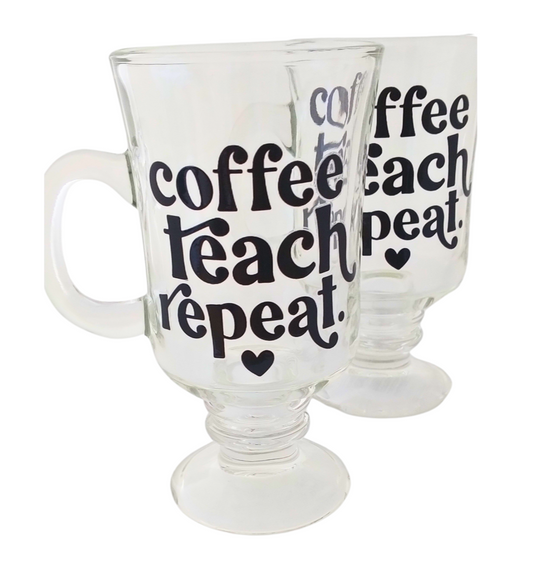 Mugs by BCW Glass Collection great for morning coffee or tea!