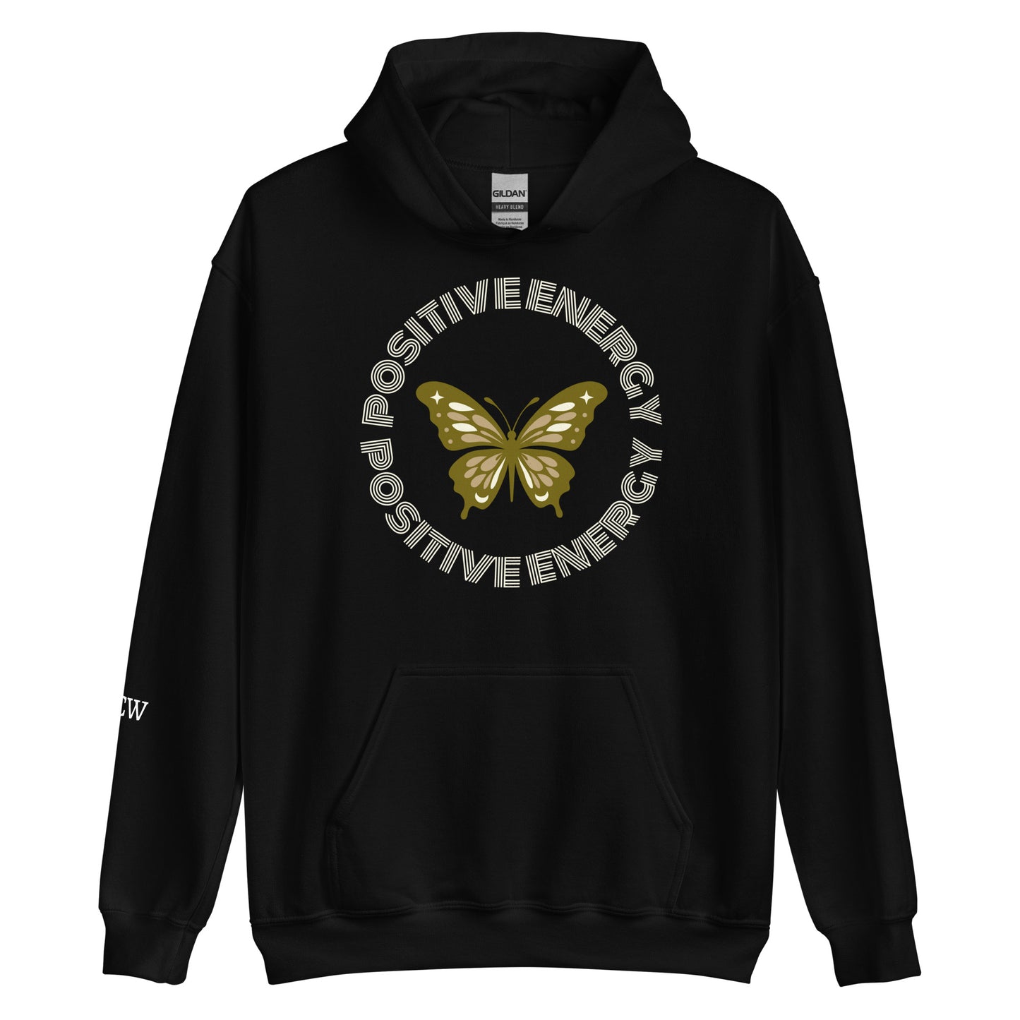 Weekend just got better, cozy black hoodie Positive Energy we build. Shop now  
