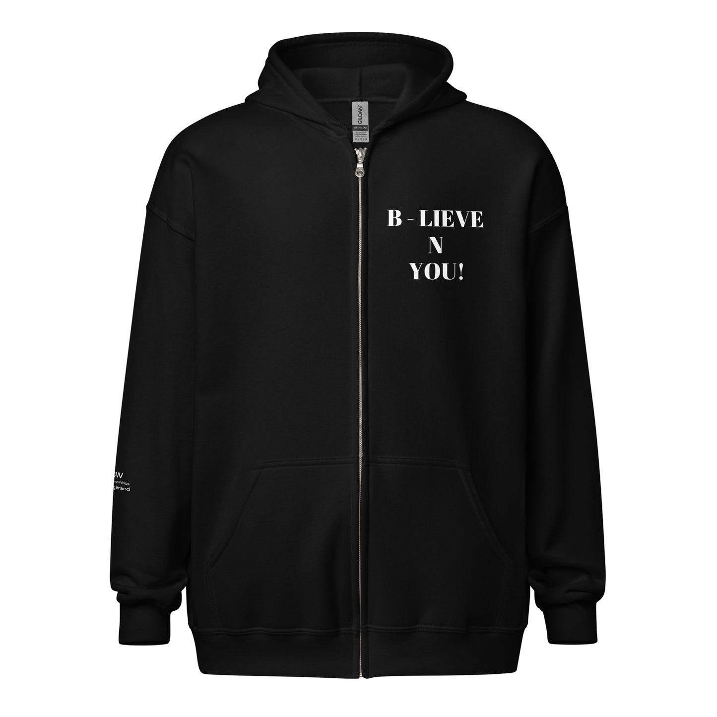 B - LIEVE N YOU! Unisex heavy blend zip hoodie