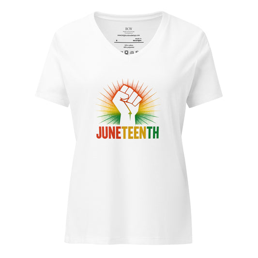 Juneteenth Women’s relaxed V-neck t-shirt